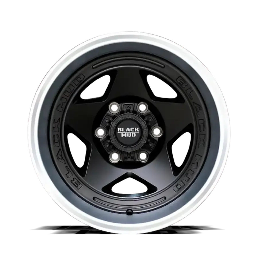 Диск колёсный литой BLACK MUD M550 R18 8.5 ET0 Matte Black / Machined Lip