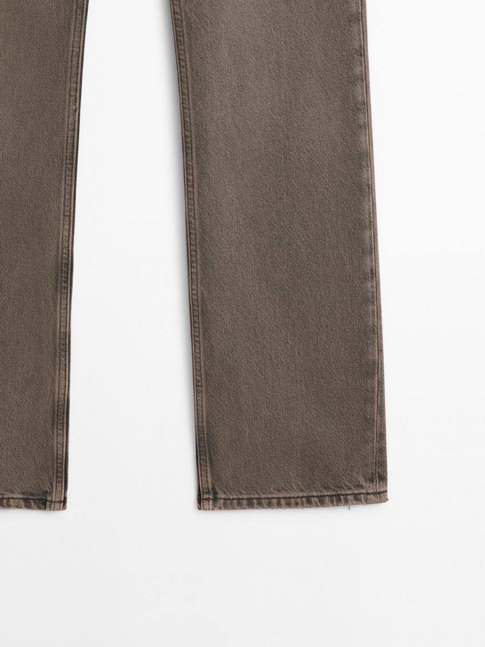 Massimo Dutti Джинсы с высокой посадкой, серый