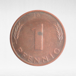 Germany, 1 Pfennig, 1978, (Munich Mint - "D"), VF