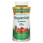 Nature's Bounty, жевательные мармеладки с магнием, со вкусом малины, 90 жевательных мармеладок