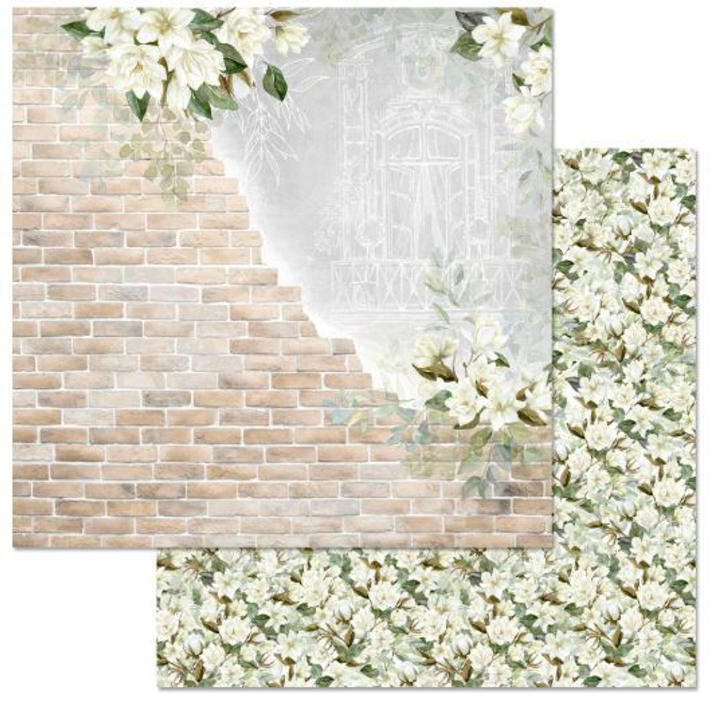 Бумага "Улочки счастья. Кирпичная стена" (ScrapMania)