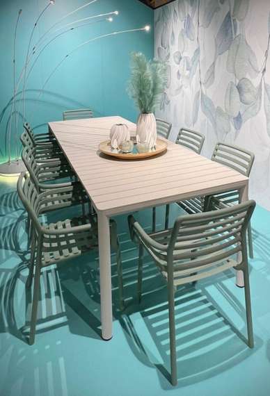 Стол раздвижной Tevere, 210-275х100 см, бежевый