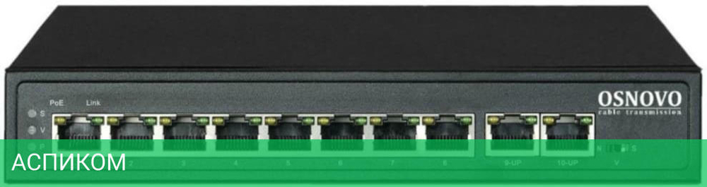 Коммутатор Osnovo SW-21000/A 120W