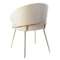 Стул Lime, кремовый микровелюр с золотыми ножками