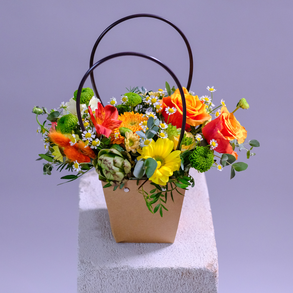 Осенняя композиция в сумочке #108 