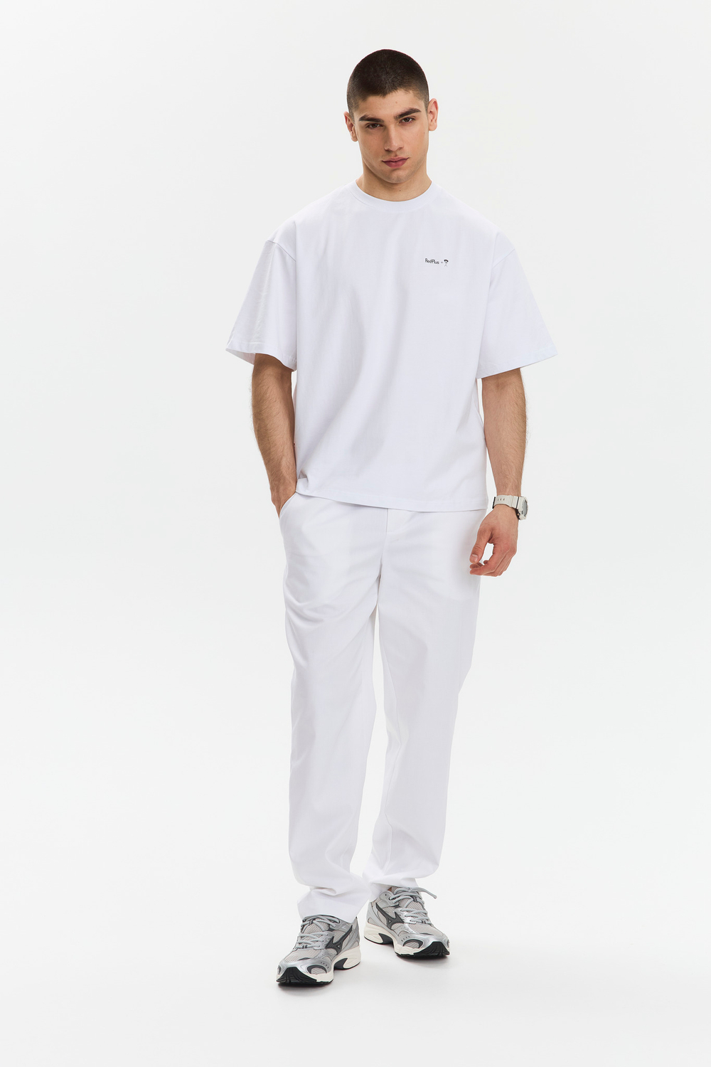 Брюки медицинские мужские Прагмо, белый