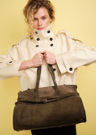 Замшевая сумка Rumi DBR 31152 тундра