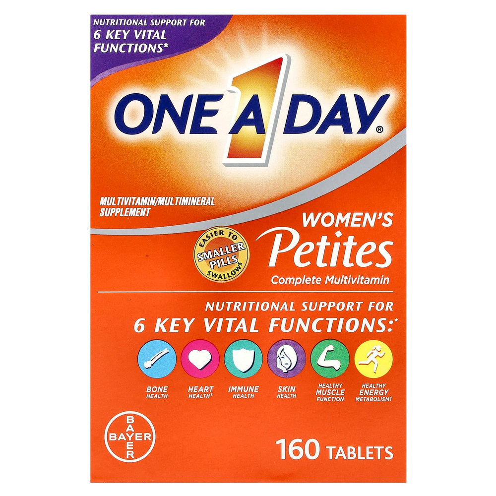 One-A-Day, комплексные мультивитамины для женщин, миникапсулы, 160 штук