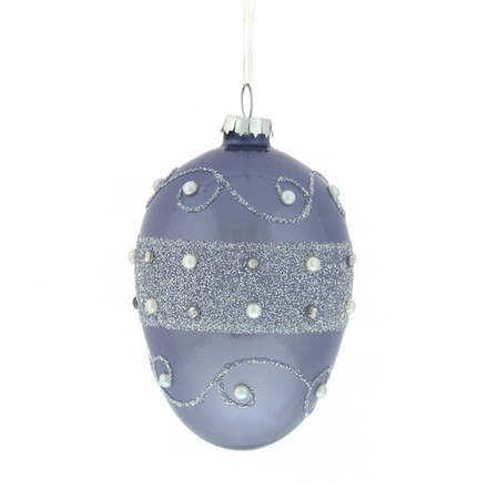 GAEM Украшение новогоднее "Яйцо со стразами", L8 W8 H12 см