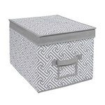 Короб для хранения "Орнамент", Д400 Ш300 В250, серый