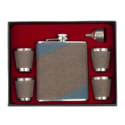 GAEM Набор из 6-ти предм: фляжка, 4 стопки, воронка, L26,5 W20,5 H6 см