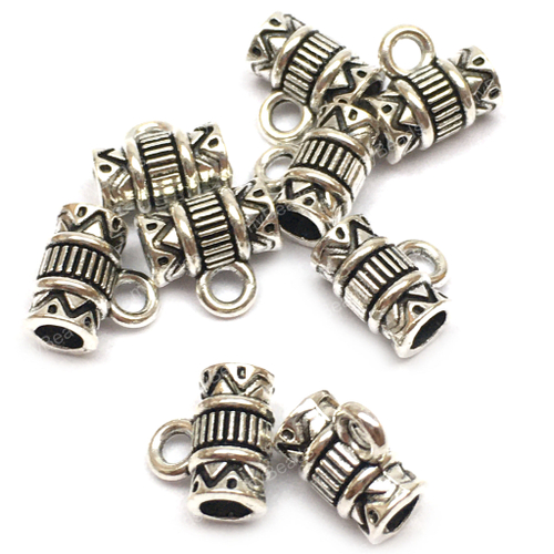 Бейл под шнур 8х7х4 мм, под серебро