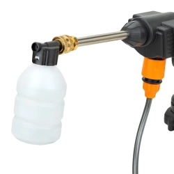 Мойка высокого давления аккумуляторная (12В,15 Бар,2.8 л/мин, батарея 1500 мАч, зарядка 3-5ч, насос аллюминий, щеточный двигатель) Forsland Forsland-PG001