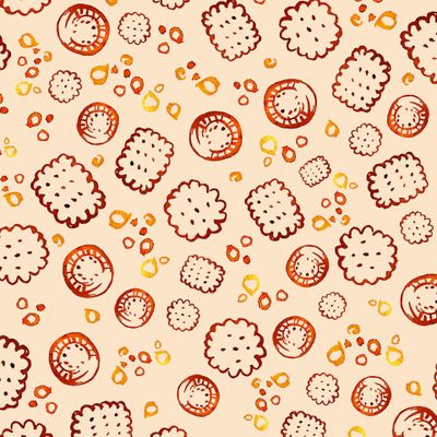 Печенье на бежевом молочном фоне