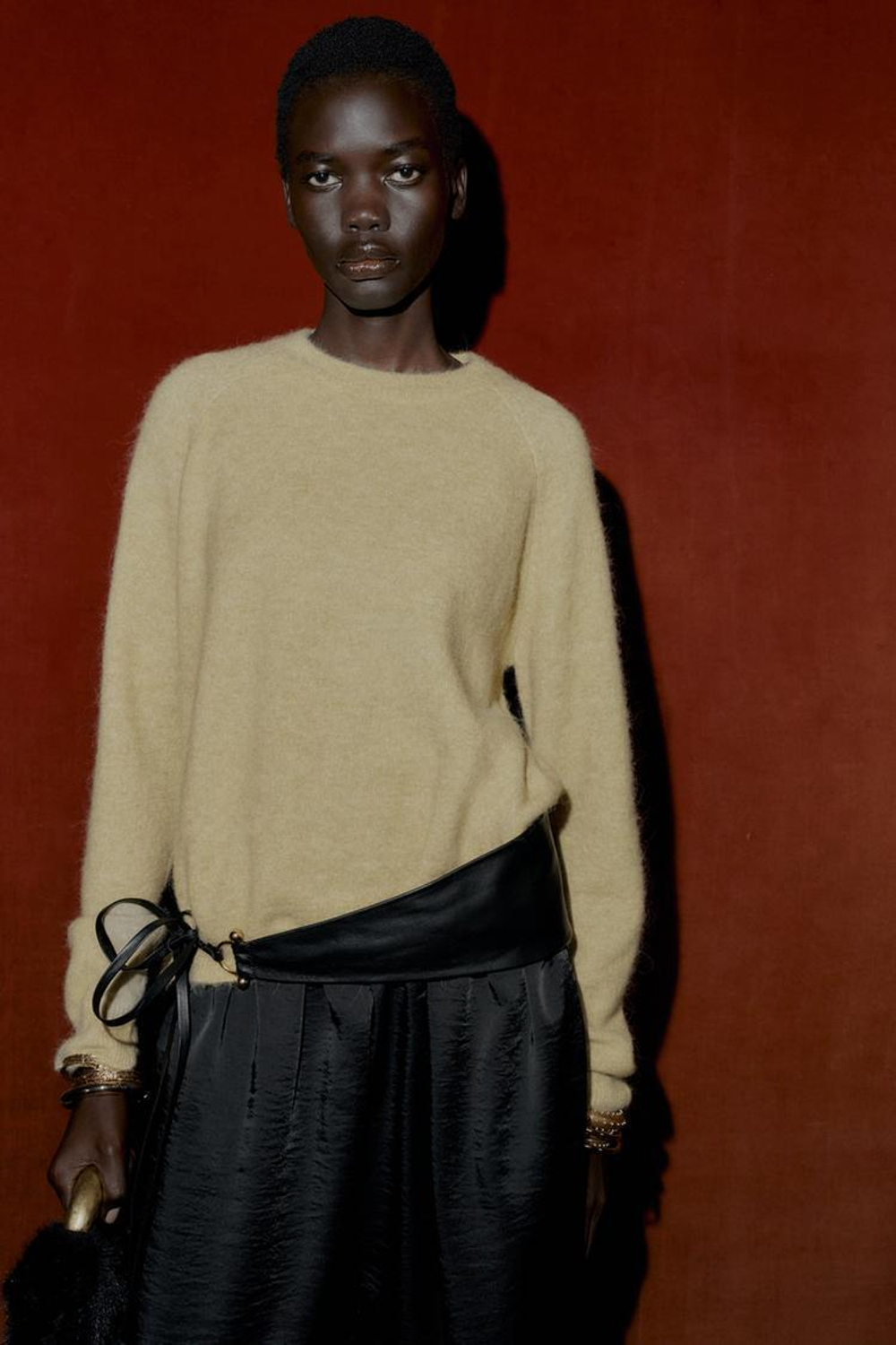 ZARA СВИТЕР ИЗ ШЕРСТИ И АЛЬПАКИ, СВЕТЛО-ЗЕЛЕНЫЙ