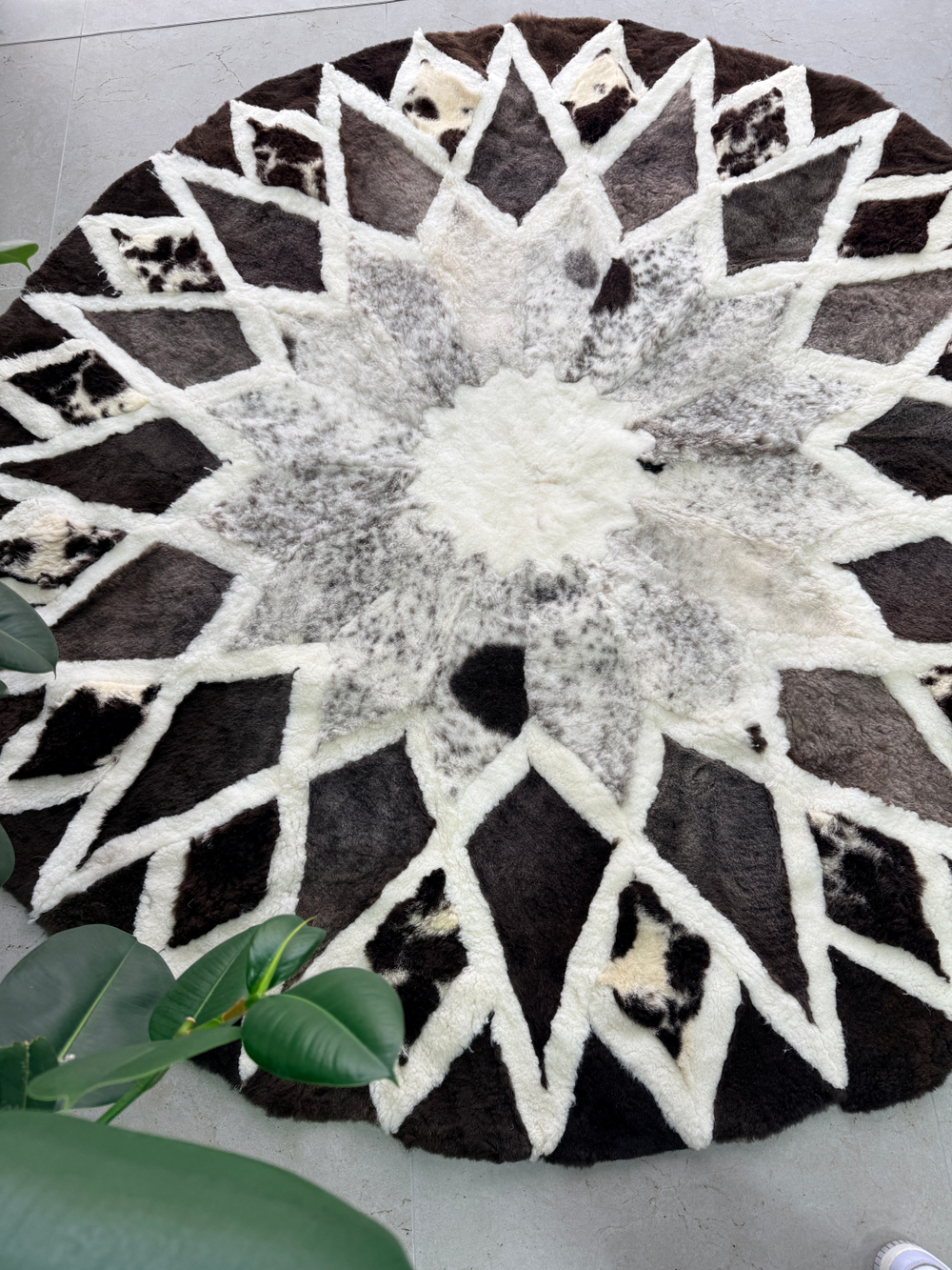 Ковер шкура натуральная овчина меховой