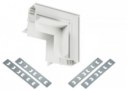 Соединитель угловой внутренний для треков встраиваемых MyFar  MT0200-CLW-W