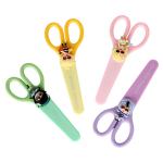 Ножницы детские 14 см с пластиковым чехлом и ПВХ фигуркой "Аниме", С-40021