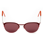 Красные солнцезащитные очки из титана с красными линзами. Модель 21