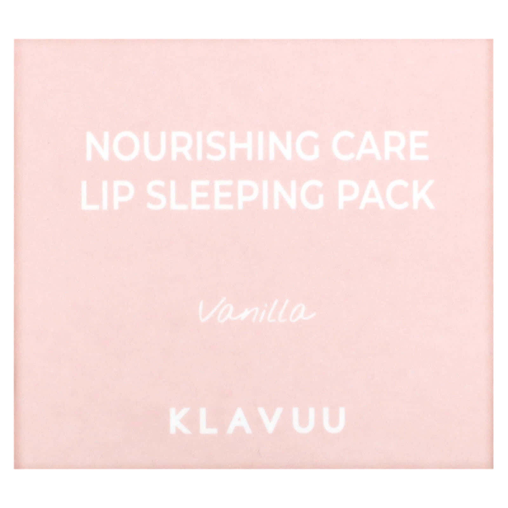 KLAVUU, Nourishing Care, ночная маска для губ, ваниль, 20 г (0,70 унции)