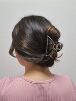 Краб для волос 7,8 см, серебристый, MONTE VITA, 457016