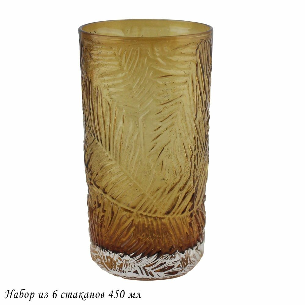 Lenardi 583-023 Набор из 6 стаканов 450 мл в под.уп.(х4)Стекло