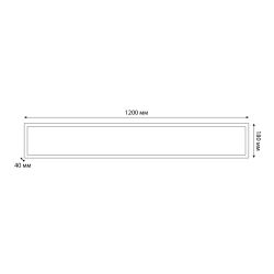 ULP-18120 54W-4000K-LL IP40 PREMIUM OPAL WHITE Светильник светодиодный потолочный универсальный. Белый равномерный свет 4000K. 6600Лм. Корпус белый. В комплекте с и-п. ТМ Uniel