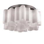 SL117.502.06 Люстра потолочная ST-Luce Серебристый/Белый с полосками E27 6*60W ONDE