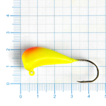 Блесна-мормышка ЖОР "Фунтик" джиг Gф (светонакопительная), 32мм, 20гр (10шт/уп)