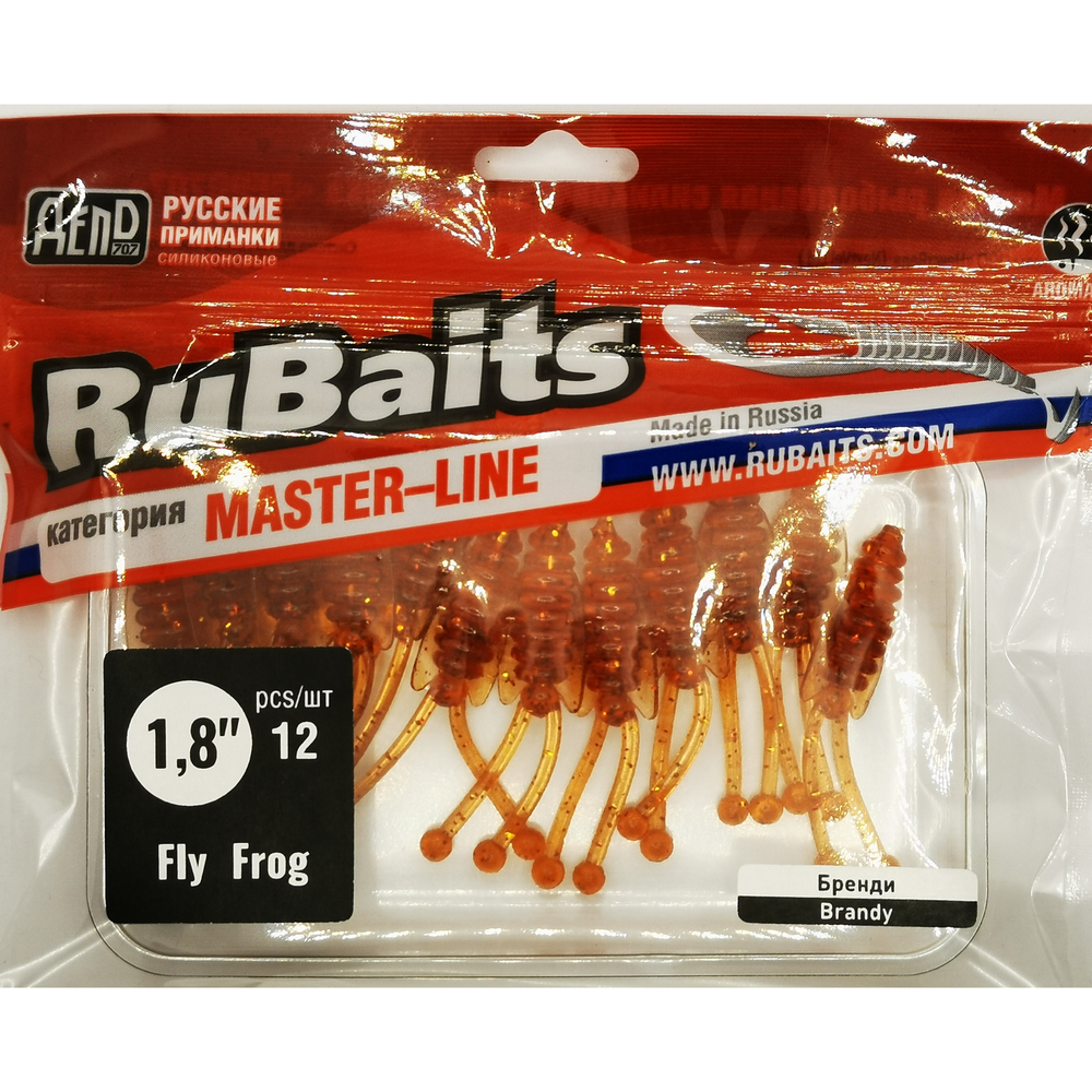 12 шт. 4,5 см Рыболовные, силиконовые приманки рачки. Головастик RuBaits Fly Frog Набор для рыбалки на щуку, судака, окуня, форель Для зимней рыбалки, микроджиг.