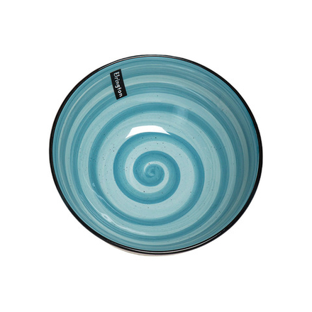 Тарелка суповая Elrington Аэрограф Мятный бриз, керамическая, d 18 см