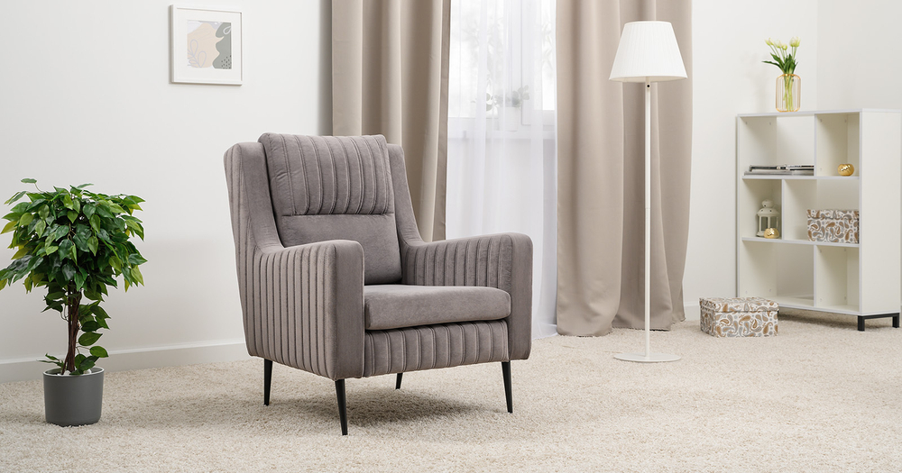 Изабель кресло для отдыха (серо-бежевый)