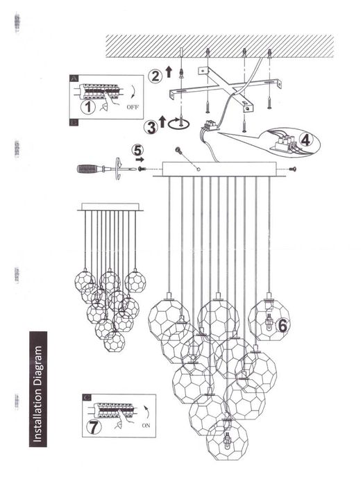 Подвесная люстра Imperium Loft Round Cluster 84597-22