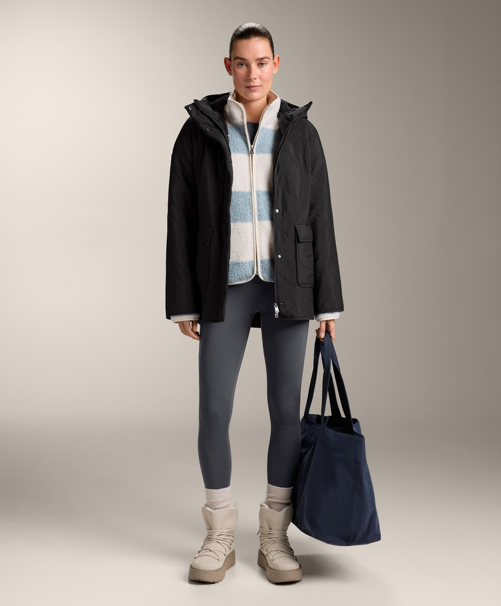 OYSHO Мягкая сумка-шоппер на молнии, темно-синий