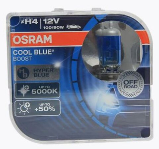 Автолампа H4 12V100/90W P43t Osram  +50% 5000К COOL BLUE BOOST (62193CBI-BOOST_DuoBox) к-т
