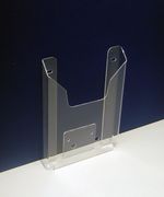 Карман буклетница настенная акриловая А5 верт 20мм