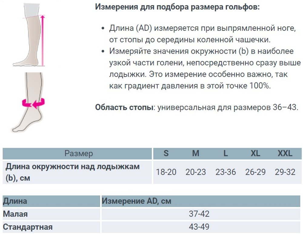 Гольфы женские medi travel women
