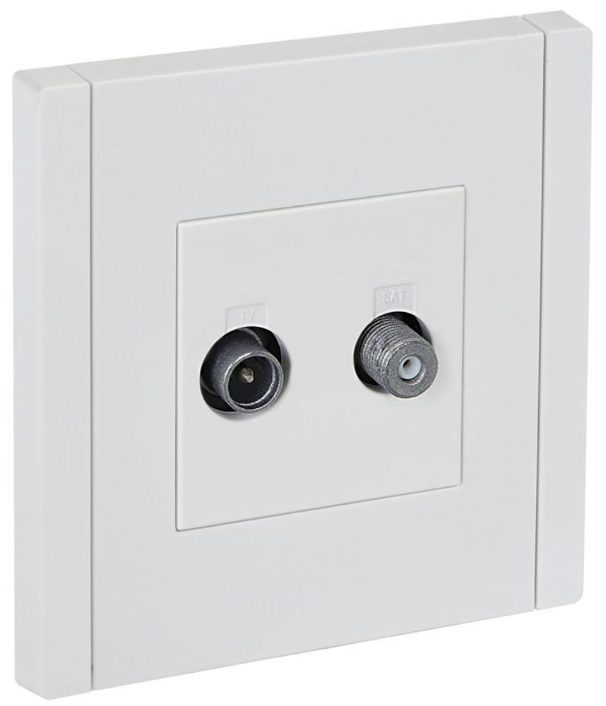Розетка 2-м TV+SAT FORTE&PIANO FP238 бел. IEK FP-AF20-O-K01 Розетка 2-м TV+SAT FORTE&PIANO FP238 бел. IEK FP-AF20-O-K01