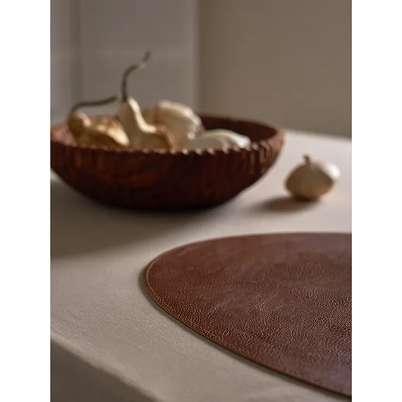 Набор из 4-х двухсторонних сервировочных салфеток drop, 33х41 см, синий/коричневый