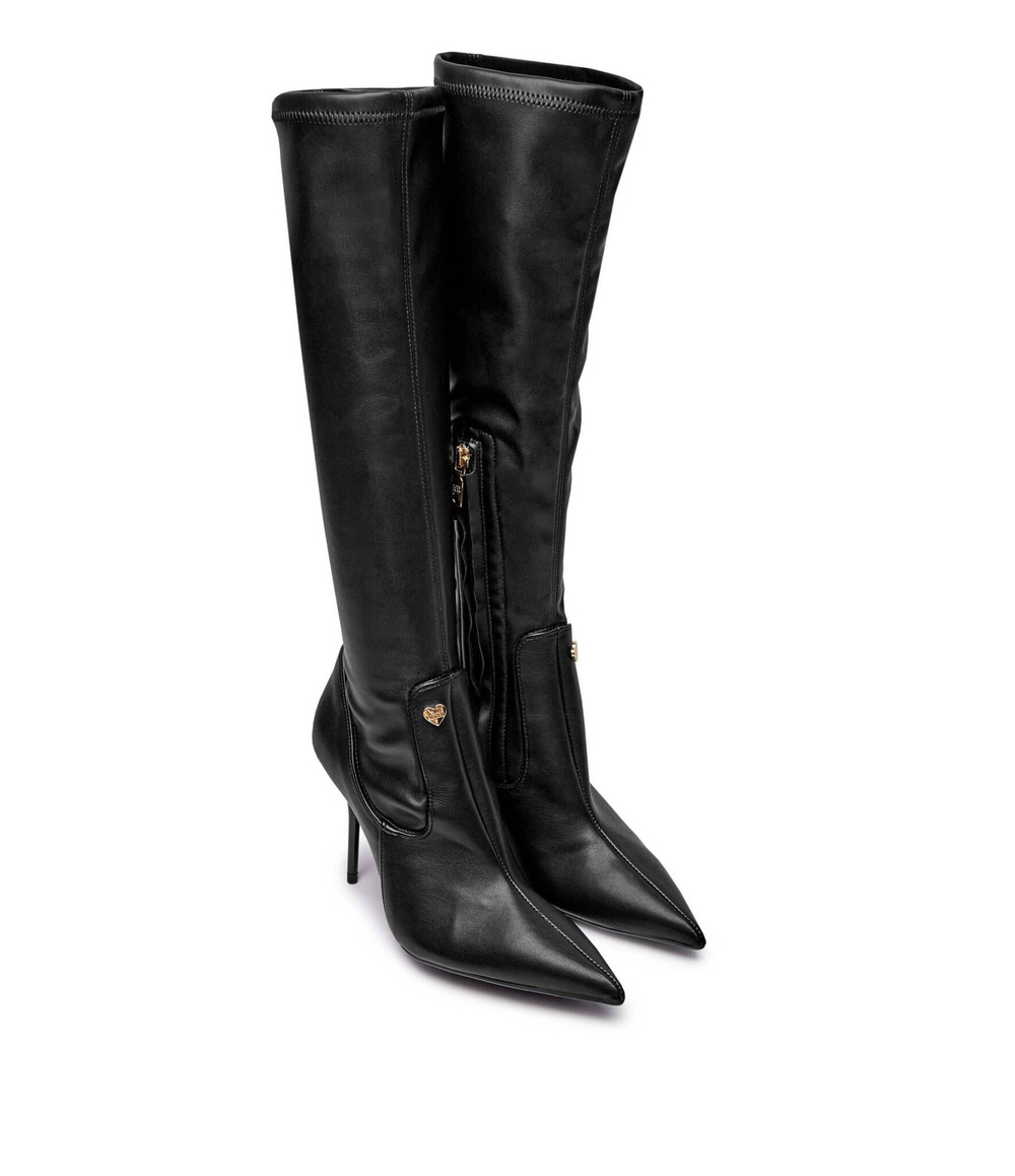 Сапоги казаки на шпильке SPILLO95 Love Moschino - черный(JA26039G0LIEZ)