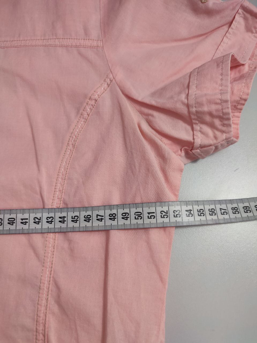 Рубашка Luhta светлая с коротким рукавом 44 размер