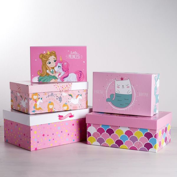 Коробка прямоугольная Маленькая Принцесса 23,5×15×9,5см