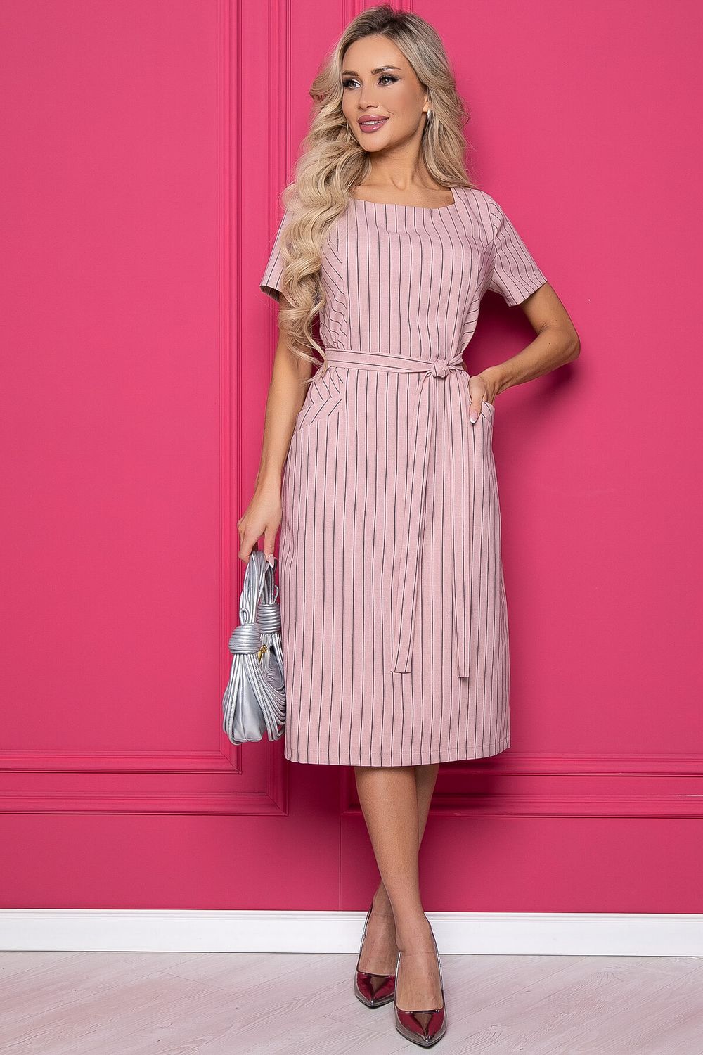 Платье "Европейский шик" (пудра) П8331 LT Collection