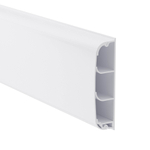 Кабель-канал плинтусного типа 90х25 мм, трехсекционный, с крышкой