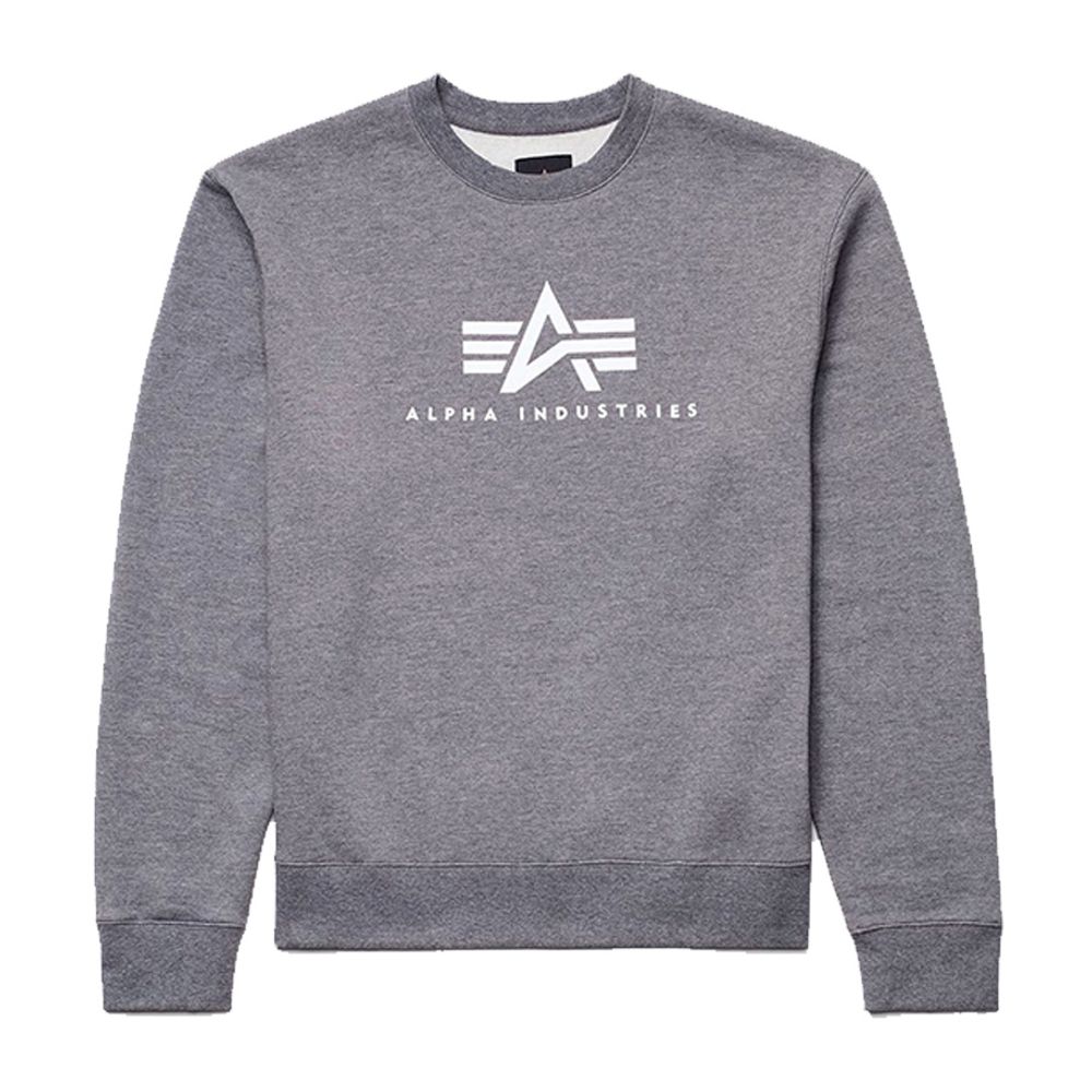 Свитшот Alpha Industries Basic Logo Sweatshirt Серый