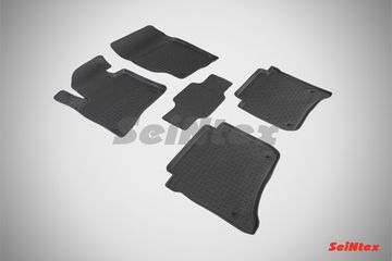 Резиновые коврики в салон Volkswagen Touareg II (2010-2018) "Высокий борт"