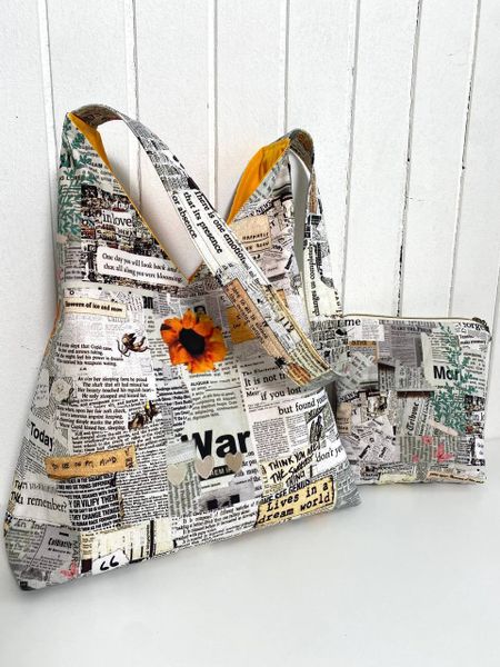 ПРЕДЗАКАЗ, ГАЗЕТА С ЦВЕТАМИ, 100% хлопок Handmade Fabrics 4