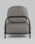 Кресло Стоун рогожка серый