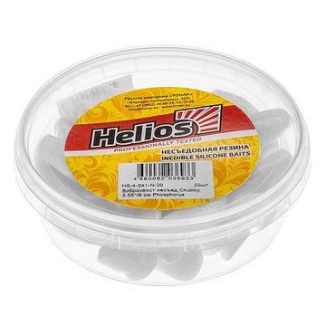 Виброхвост несъедоб. Chubby 3,55'/9 см Phosphorus 20шт. (HS-4-041-N-20) Helios