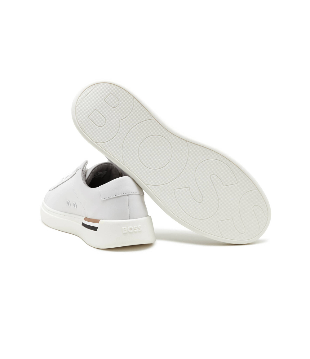 Кожаные кроссовки clint_tenn_ltt BOSS BLACK - белый(50502885)